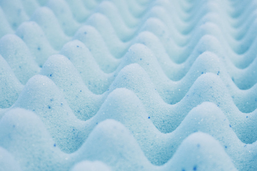 Detail of gel memory foam 